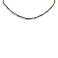 Vintage Black & Gold Liquid Metal Braided Rope Chain Necklace 18" Twisting Serpent Strand