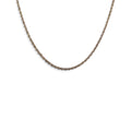 Vintage Gold Tone Rope Chain Necklace 24" Twisted Link Minimalist Everyday Stack