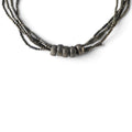 Vintage Southwestern Multi-Strand Liquid Silver Necklace 18" Chunky Ring Beads