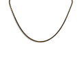Vintage 14K KGP Gold Plated Herringbone Cobra Chain Necklace 16" Korea Stamped