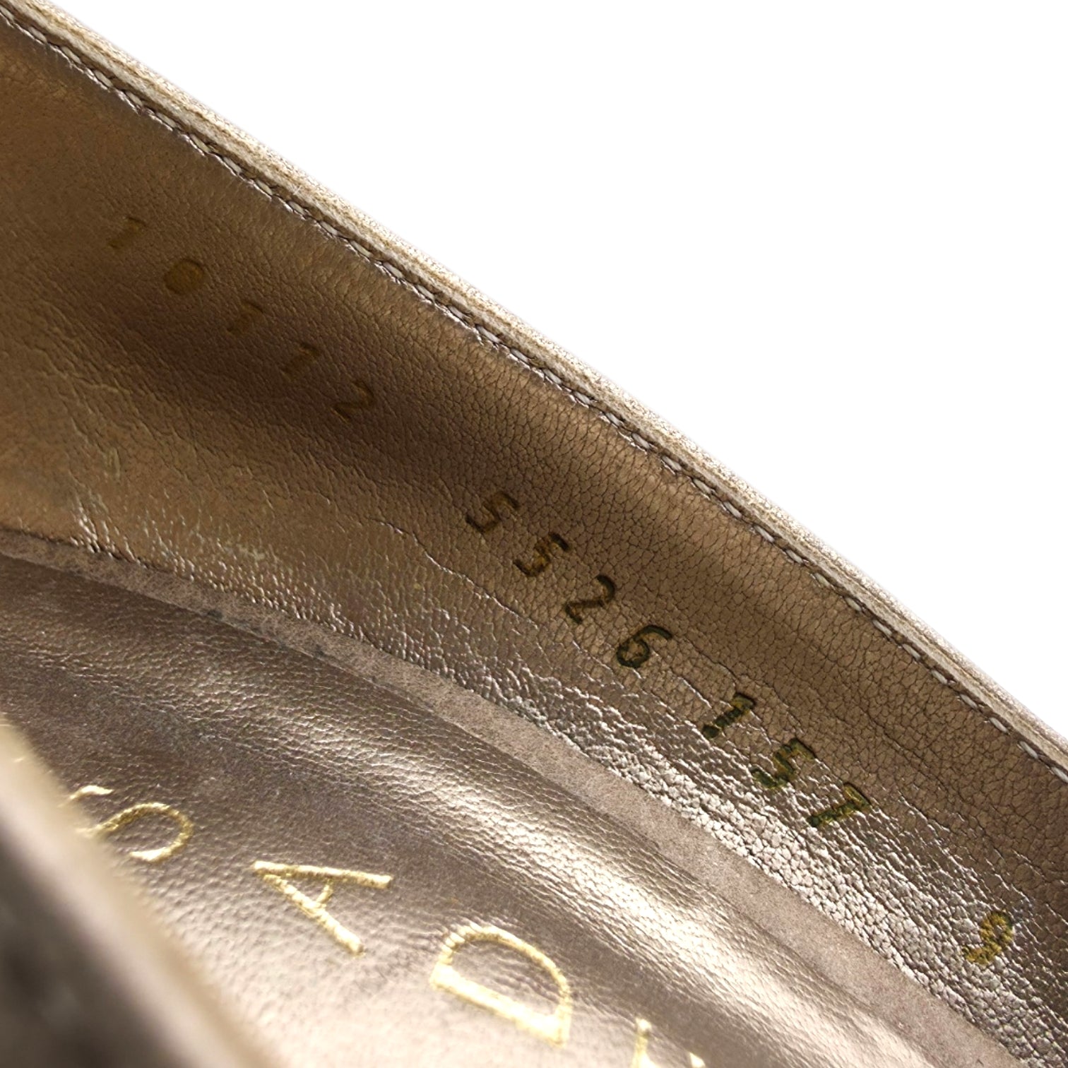 CASADEI Metallic Gold Leather Platform Pumps - Made in Italy