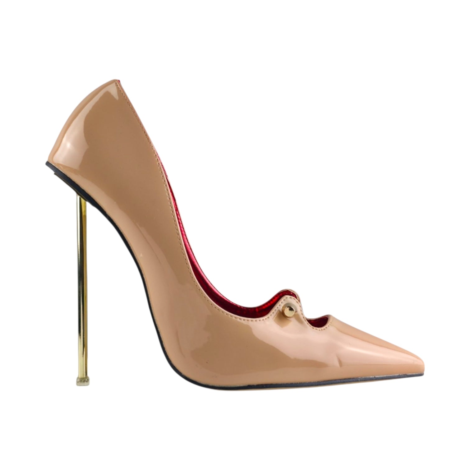 MAIERNISI Nude Patent Pointed Toe Pumps EU/CN 42