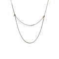 Vintage Layered Gold Tone Snake Chain Necklace 11" Barrel Beads Choker