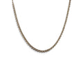 Vintage Gold Tone Layered Multi-Chain Necklace 16" Textured & Polished Links
