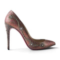 Christian Louboutin Glitter Crystal Embellished Pointed Pumps