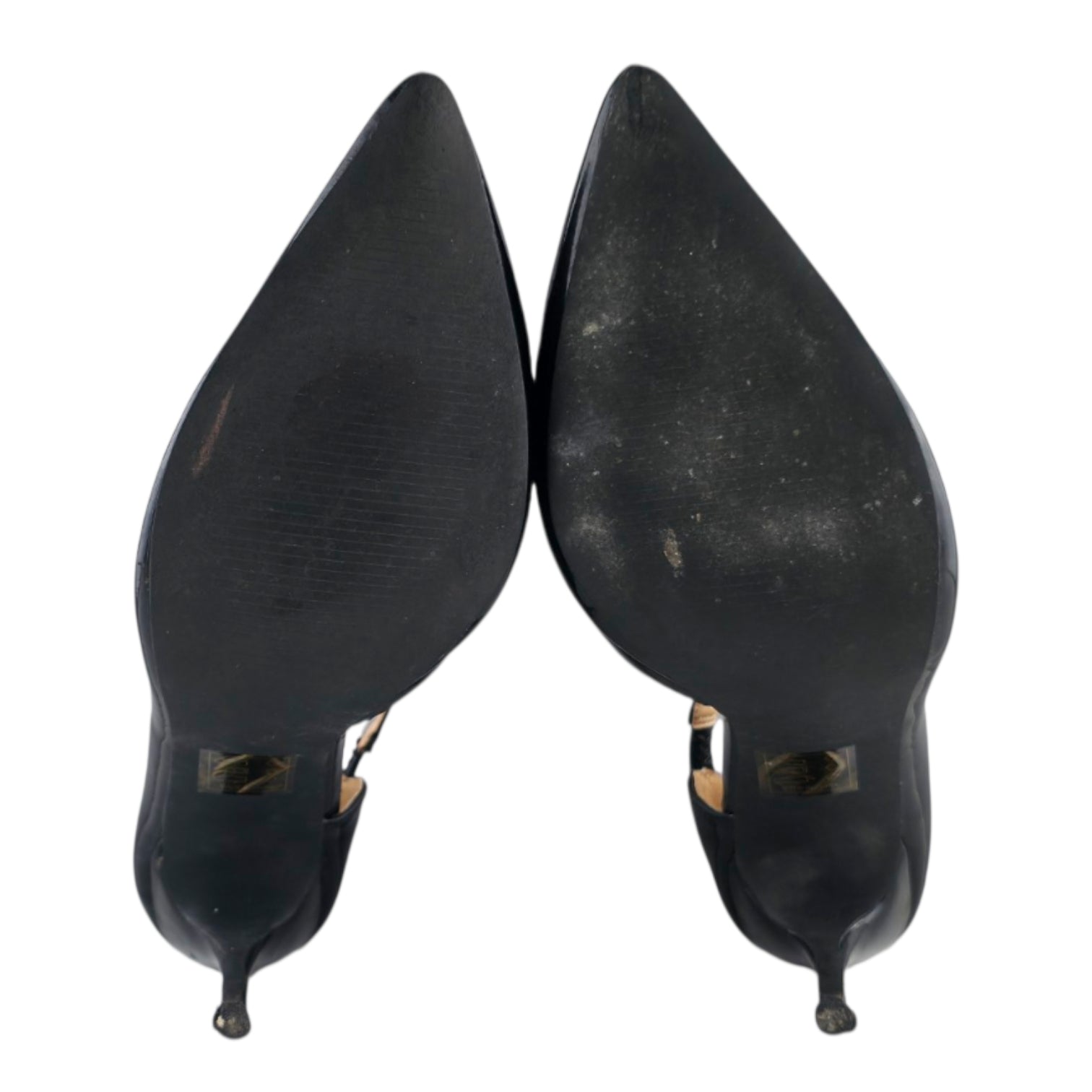 FASHION NOVA Black Patent Asymmetrical Strap Pumps