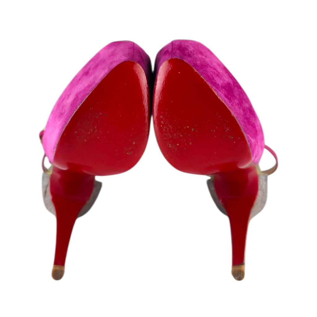 CHRISTIAN LOUBOUTIN Carlota 160 Veau Vel/Glitter Mini