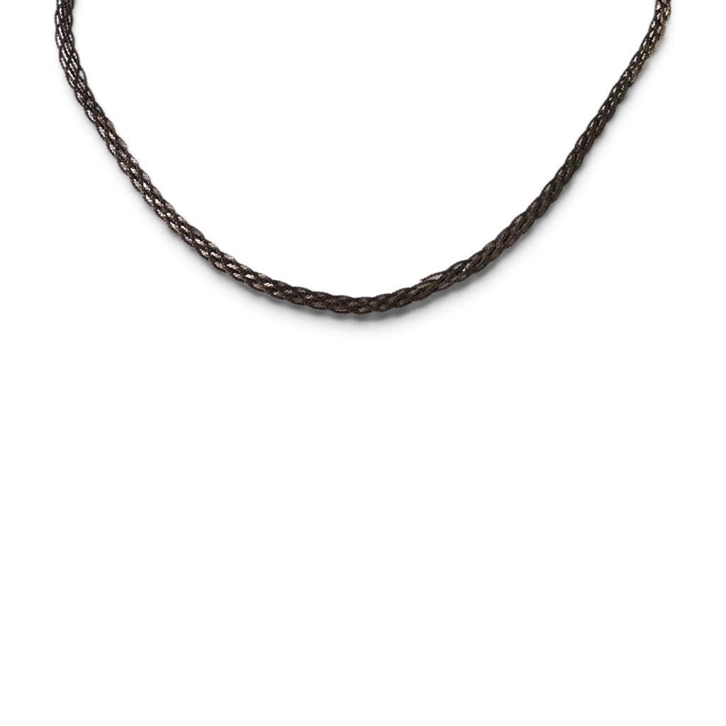Vintage Italian Sterling Silver 925 14" Braided Multi Strand Liquid Cobra Choker