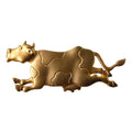 Vintage 1988 Signed JJ Matte Gold Running Cow Brooch Pin – Whimsical Novelty