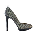 BRIAN ATWOOD Metallic Gold & Silver Leopard Platform Pumps